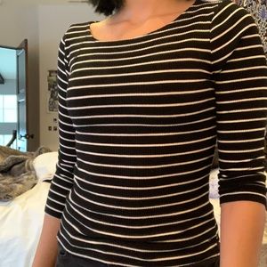 Black And White Striped Shirt
